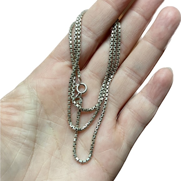 Jewelry - Sterling silver BOX chain necklace - 1.8 mm.